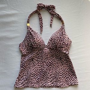 Victoria’s Secret Leopard Print Tankini Swimsuit Top Medium